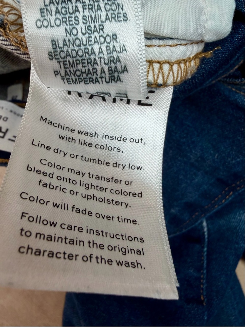 FRAME Le High Straight Jeans in Eagle Point Wash Size 25 - Picture 11 of 11